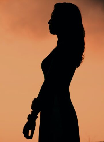 silhouette of a woman 