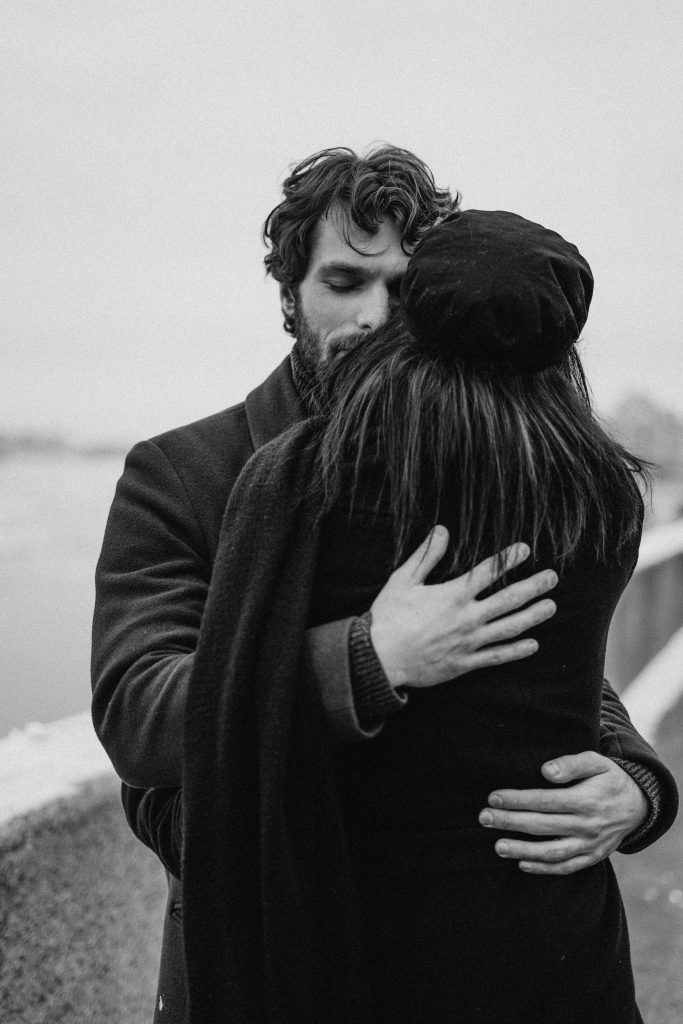 couple hugging