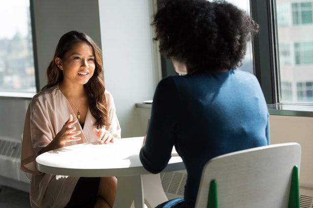 women talking