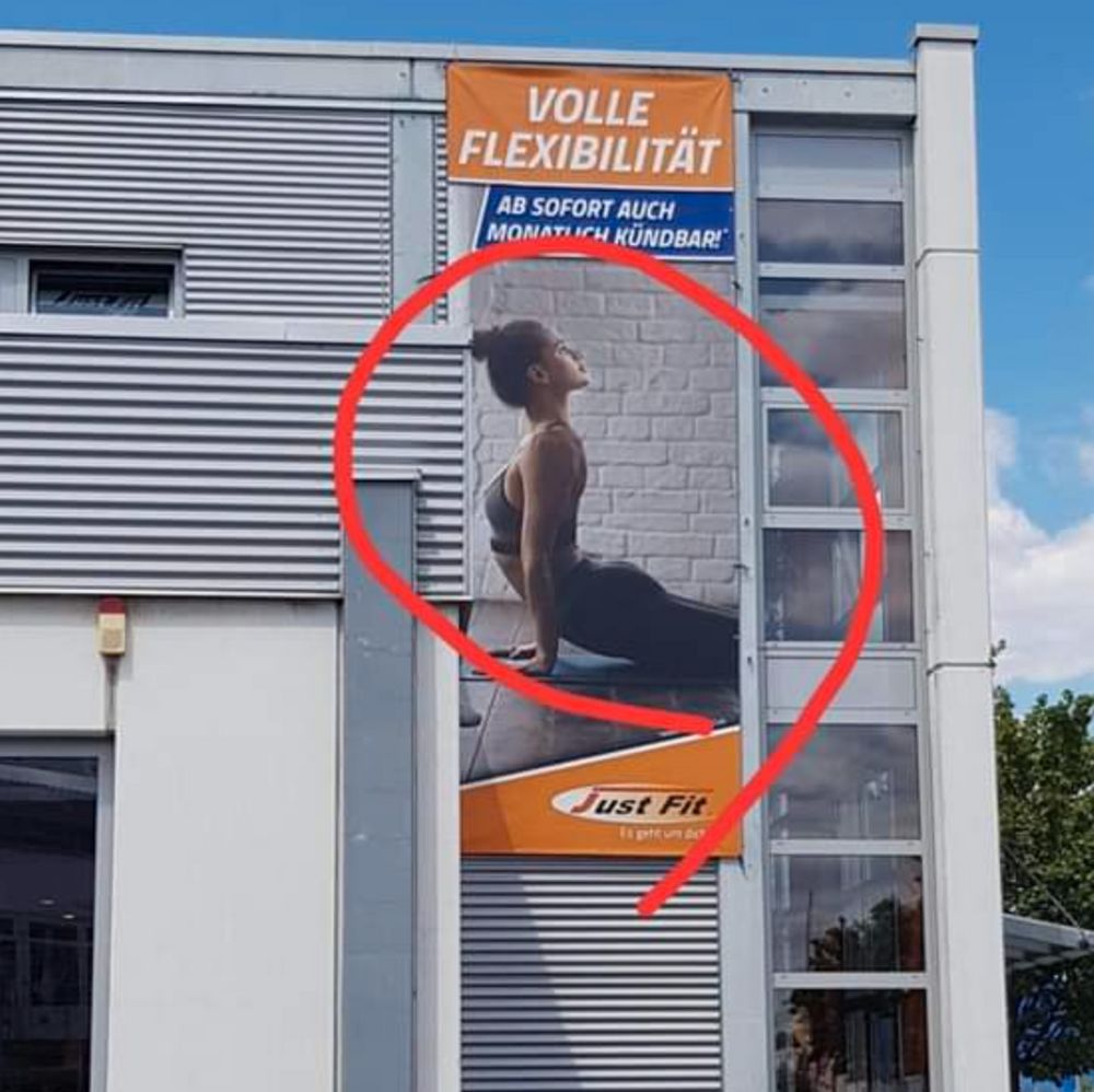 funny yoga advertising