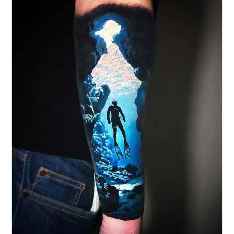 cool 3D tattoo