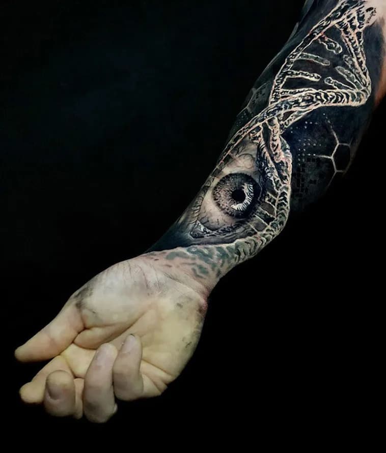 cool 3D tattoo