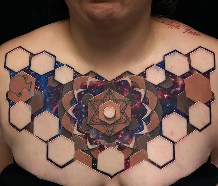 cool 3D tattoo