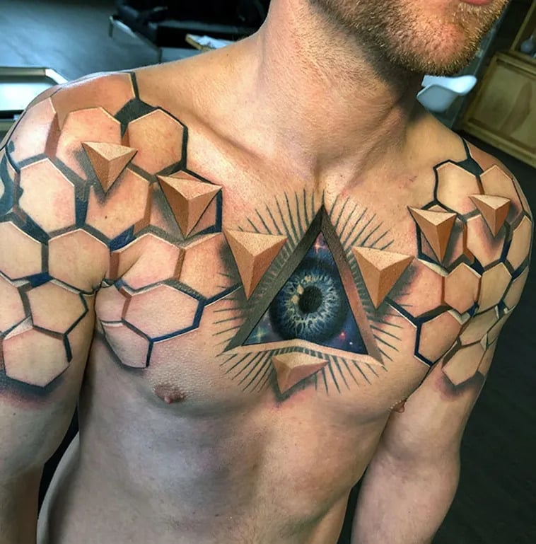 cool 3D tattoo