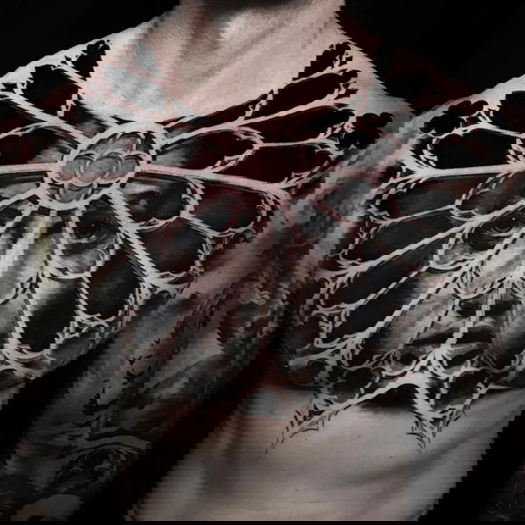cool 3D tattoo