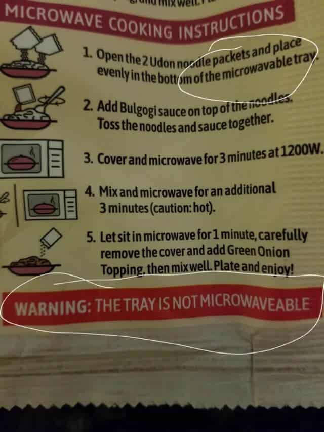 unclear instructions