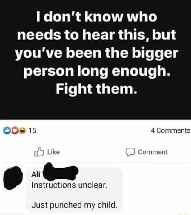 unclear instructions