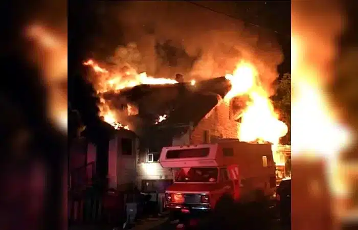 Uncle Runs Into Blazing Inferno